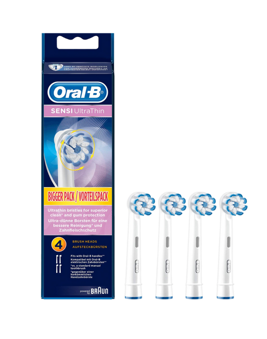 Oral B Sensi UltraThin  Toothbrush Head - Pack of 4